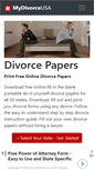 Mobile Screenshot of mydivorceusa.com