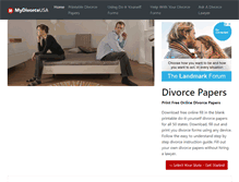 Tablet Screenshot of mydivorceusa.com